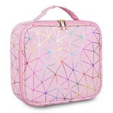 Professional Makeup Organizer Bag Customizable Compartments (Baby Pink) (8506)